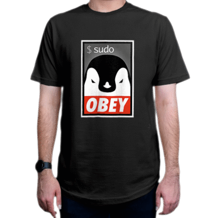تیشرت برنامه نویسی طرح لینوکس Sudo Obey