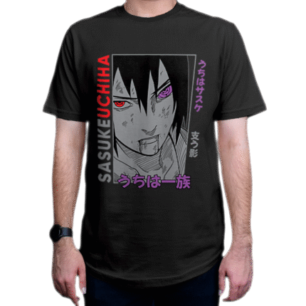 تیشرت انیمه طرح Naruto ناروتو شخصیت Sasuke Uchiha ساسکه اوچیها N2
