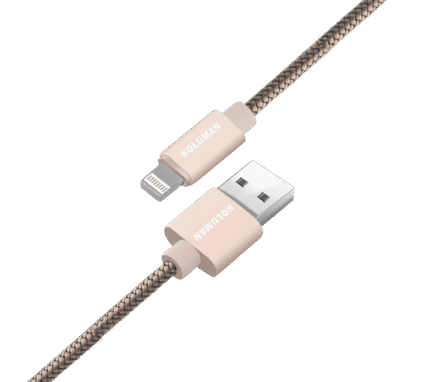 کابل تبدیل USB به USB - C کلومن مدل KD - 19 مجموعه 4 عددی مشکی