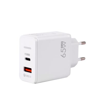 شارژر دیواری 65 وات کلومن مدل KC-H120 سفید گارانتی 12 ماهه تکنوپاز