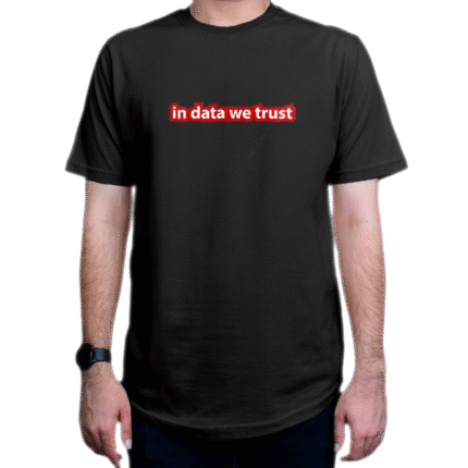 تیشرت برنامه نویسی طرح In data we trust