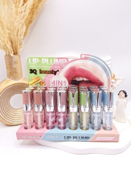 برق لب شاین دار رنگی برند 3Q beauty کد 219