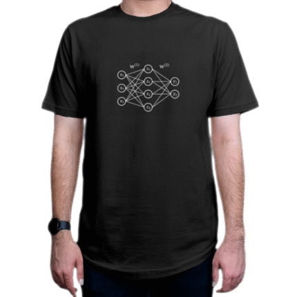 تیشرت برنامه نویسی طرح 1-Neural network white